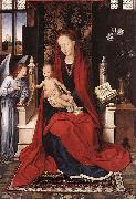 Hans Memling Virgin Enthroned with Child and Angel France oil painting artist
